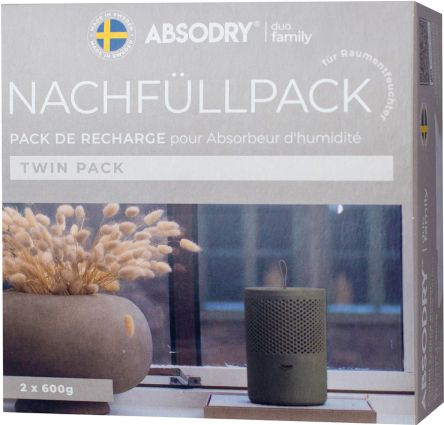 Absodry Duo Family Nachfüllpackung für Series 6 und Hanger, 2x600g