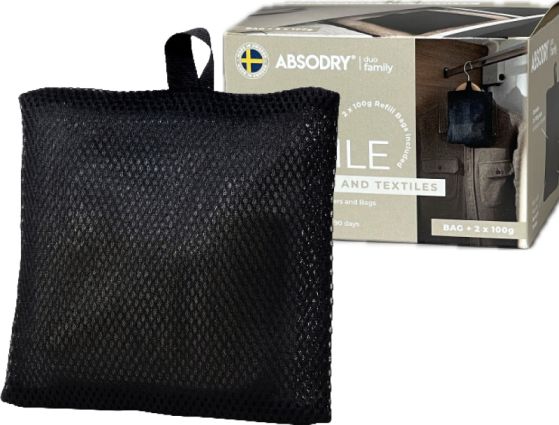 Preview: Absodry Duo Family Textile, Entfeuchter für Kleidung und Textilien, 2x100g