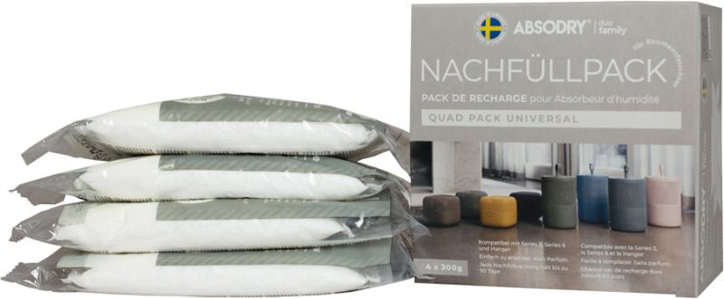 Absodry Duo Family Nachfüllpackung für Series 3, 4x300g